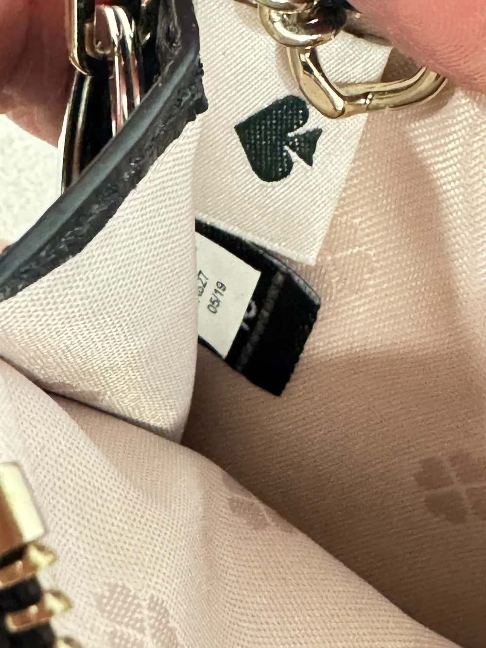 Kate Spade Leila Pebbled Leather Card Case Wristlet Black